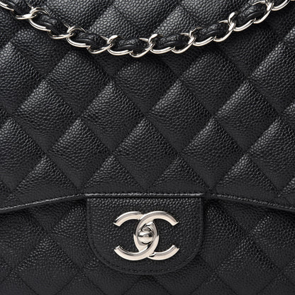 Chanel Caviar Quilted Maxi Double Flap Black 8 of 12