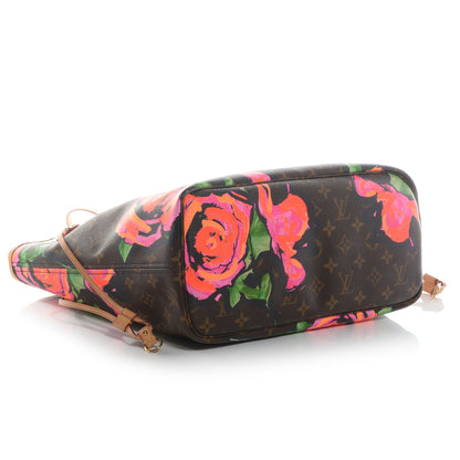 Louis Vuitton Monogram Roses Neverfull MM 4 of 7