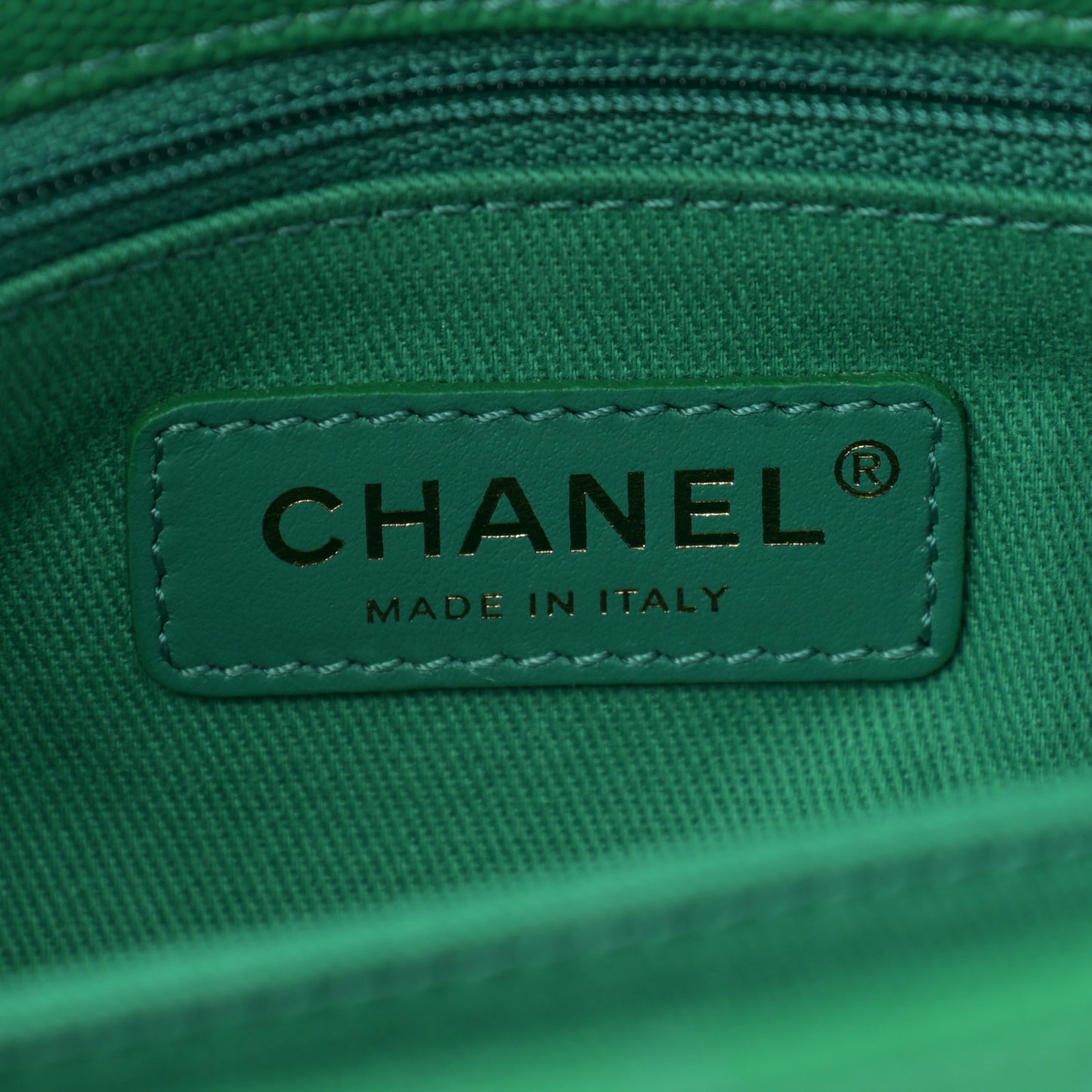 Caviar Quilted Mini Coco Handle Flap Green