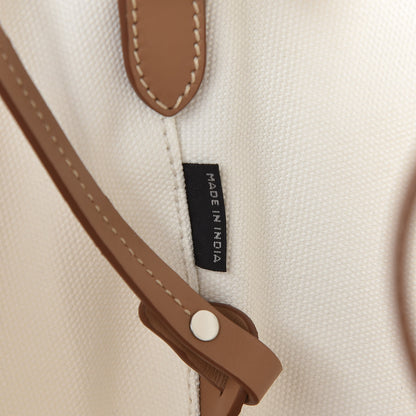 Prada Canapa Small Shopping Tote White 8 of 10