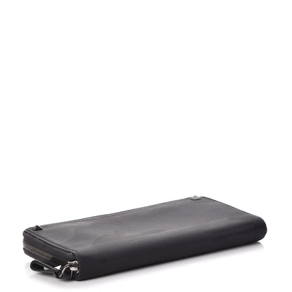 Valentino Garavani Nylon Camouflage Rockstud Zip Around Wallet Black 4 of 9