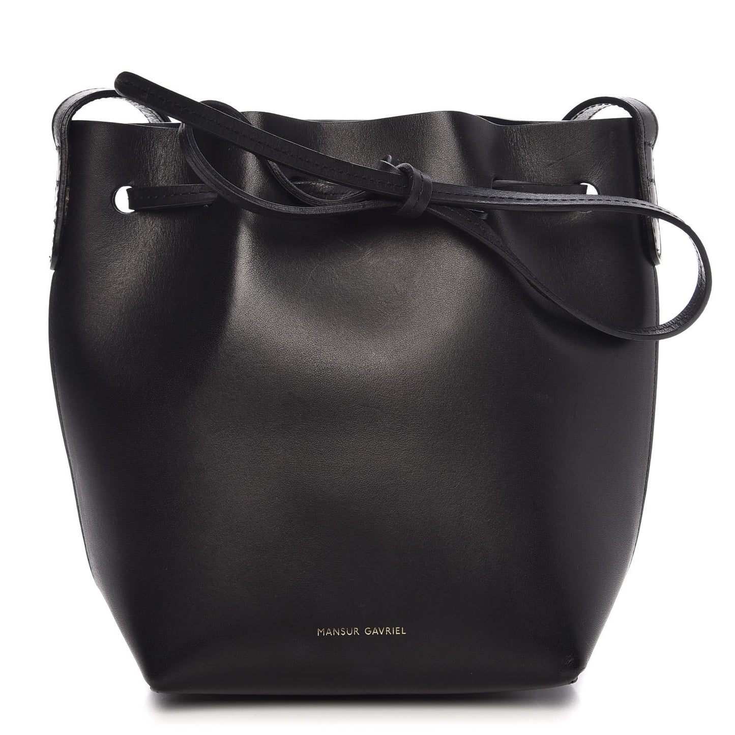 Calfskin Mini Mini Bucket Bag Black