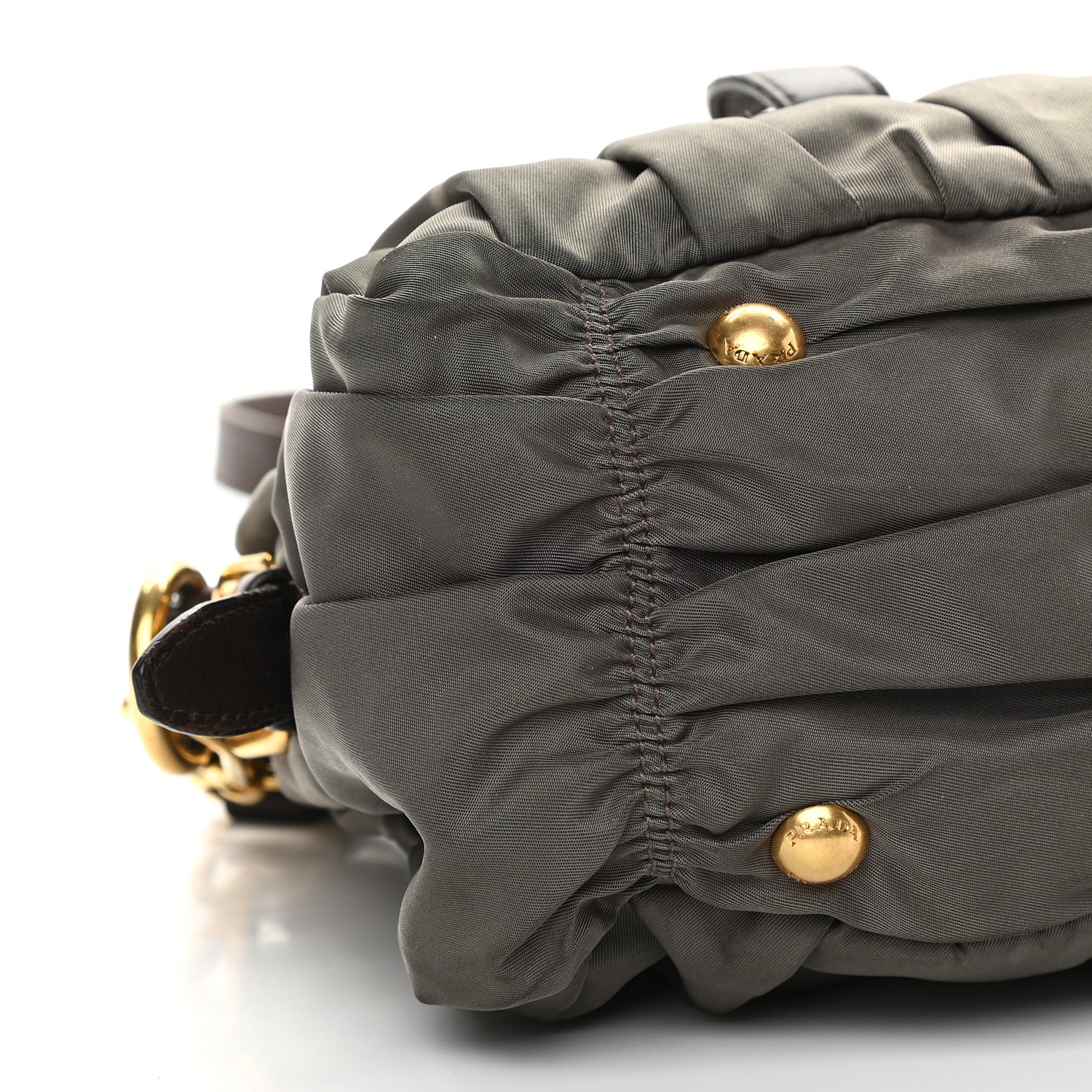 Prada Tessuto Nylon Gaufre Shopping Satchel Fumo 8 of 14
