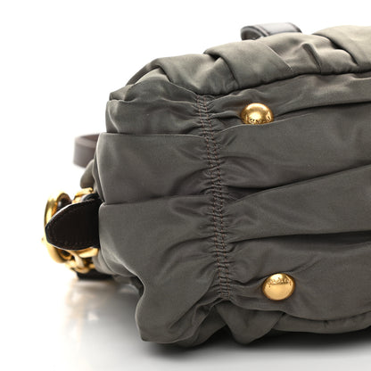 Prada Tessuto Nylon Gaufre Shopping Satchel Fumo 8 of 14