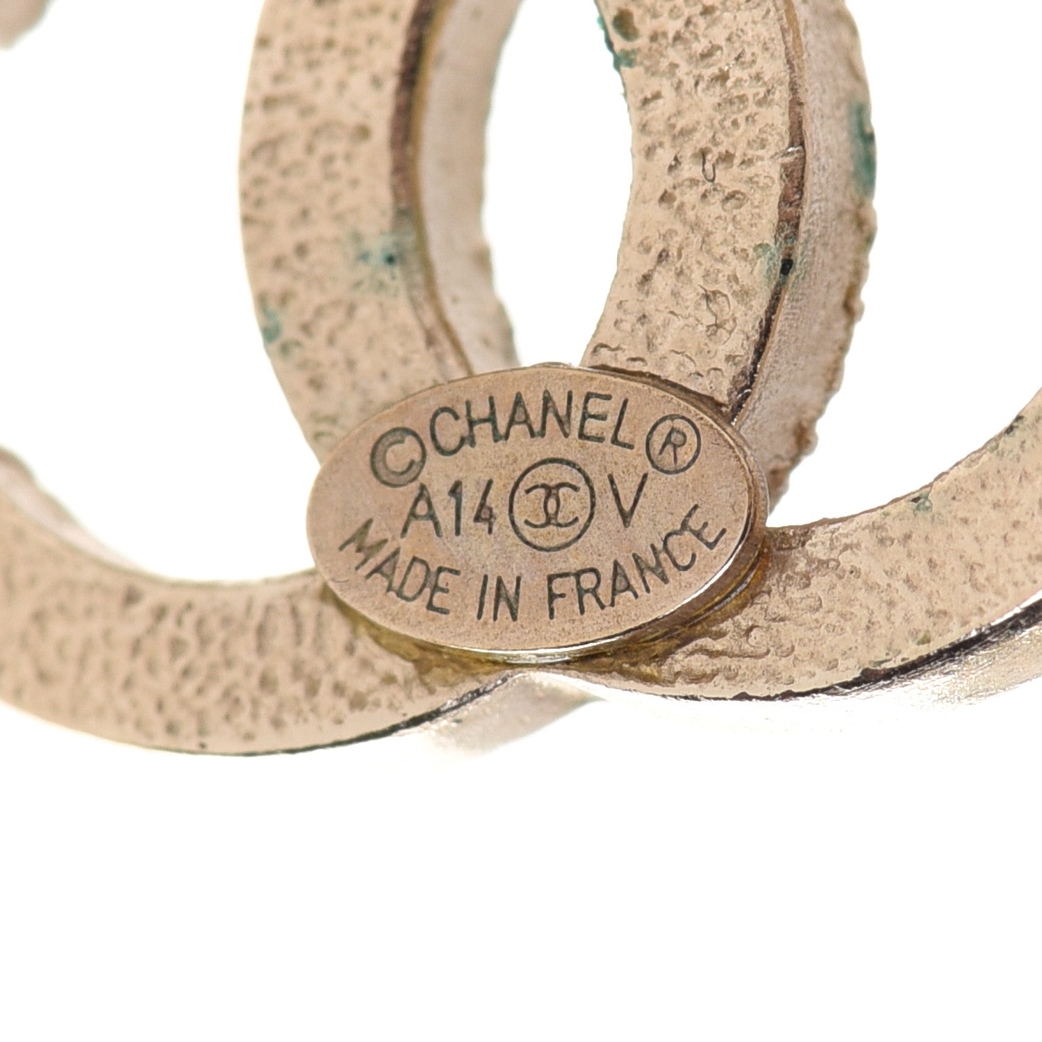 Chanel Crystal CC Earrings Gold 4 of 6
