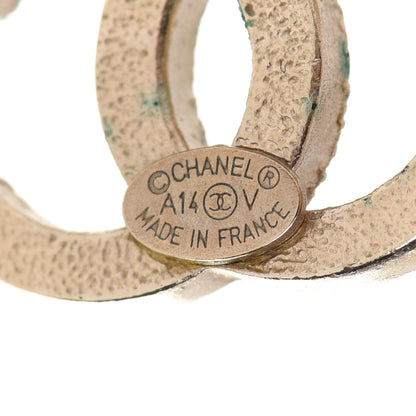 Chanel Crystal CC Earrings Gold 4 of 6