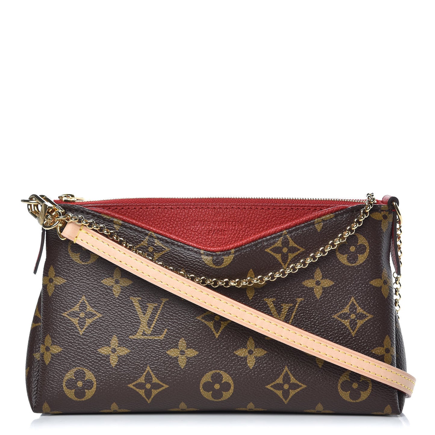 Monogram Pallas Clutch Cherry