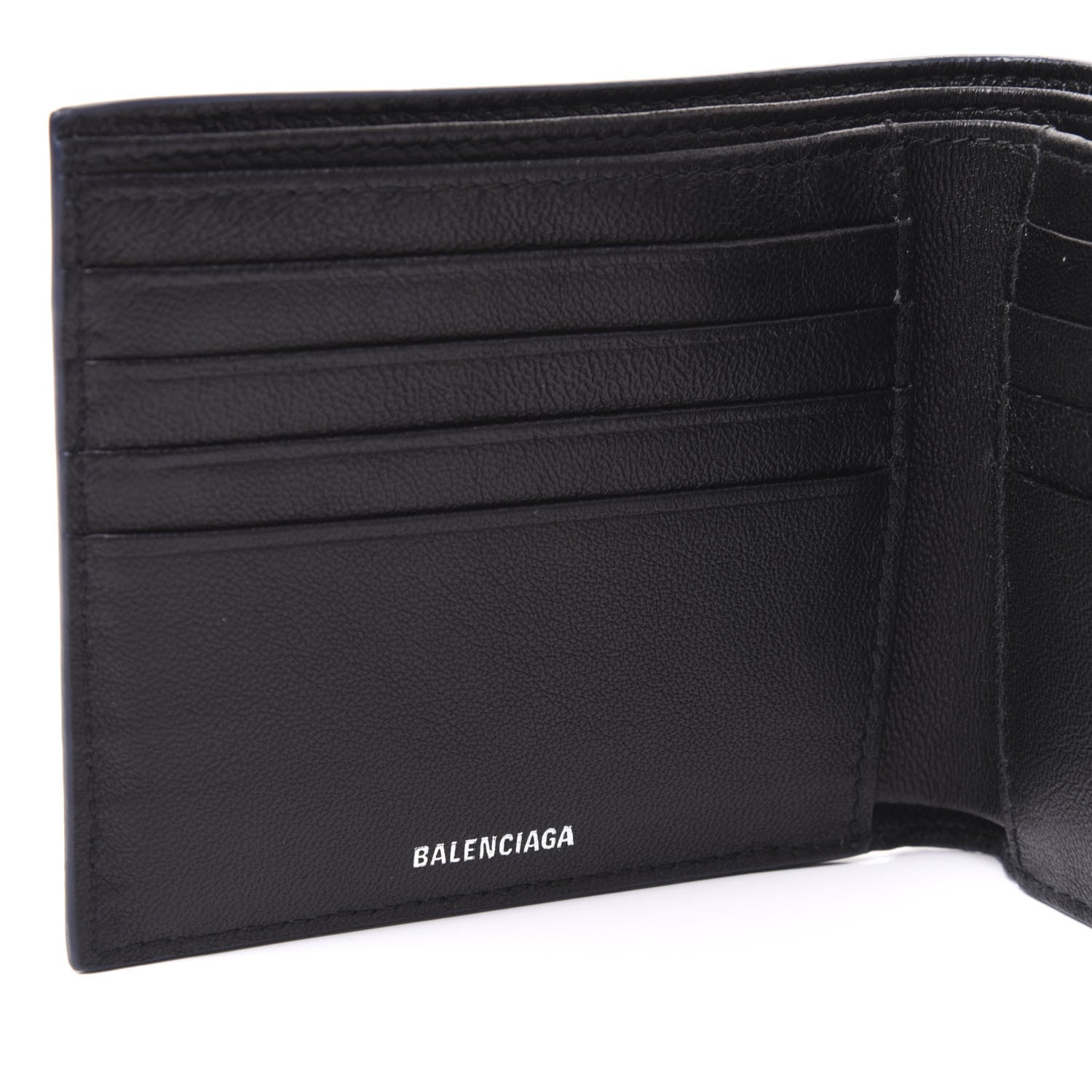 Balenciaga Calfskin Everyday Square Bi-Fold Wallet Bleu 8 of 8