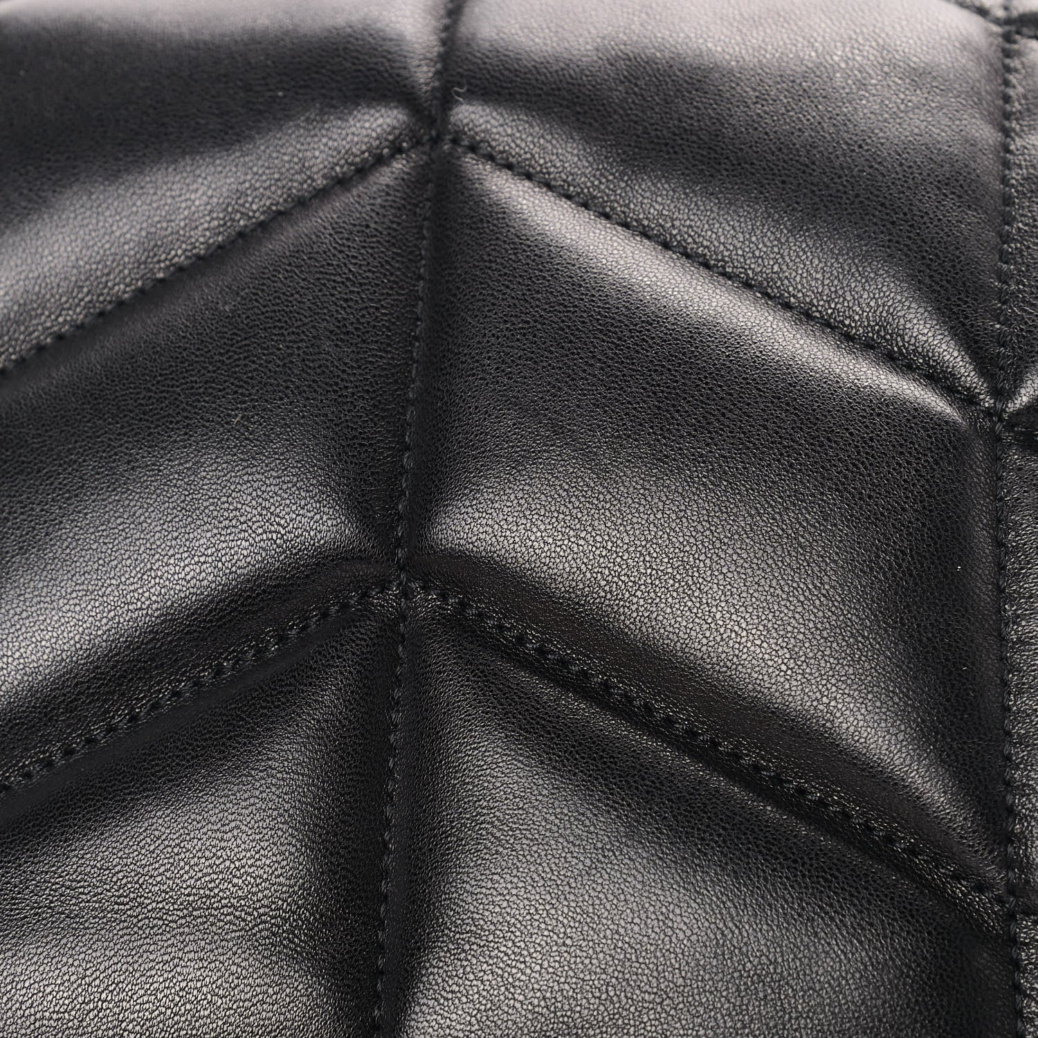 Saint Laurent Lambskin Quilted Small Loulou Puffer Monogram Chain Satchel Black 10 of 10
