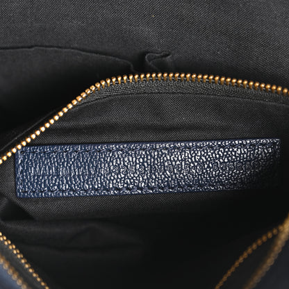 Balenciaga Chevre Gold Metallic Edge Hardware S City Bleu Nuit Dark Sea 8 of 11