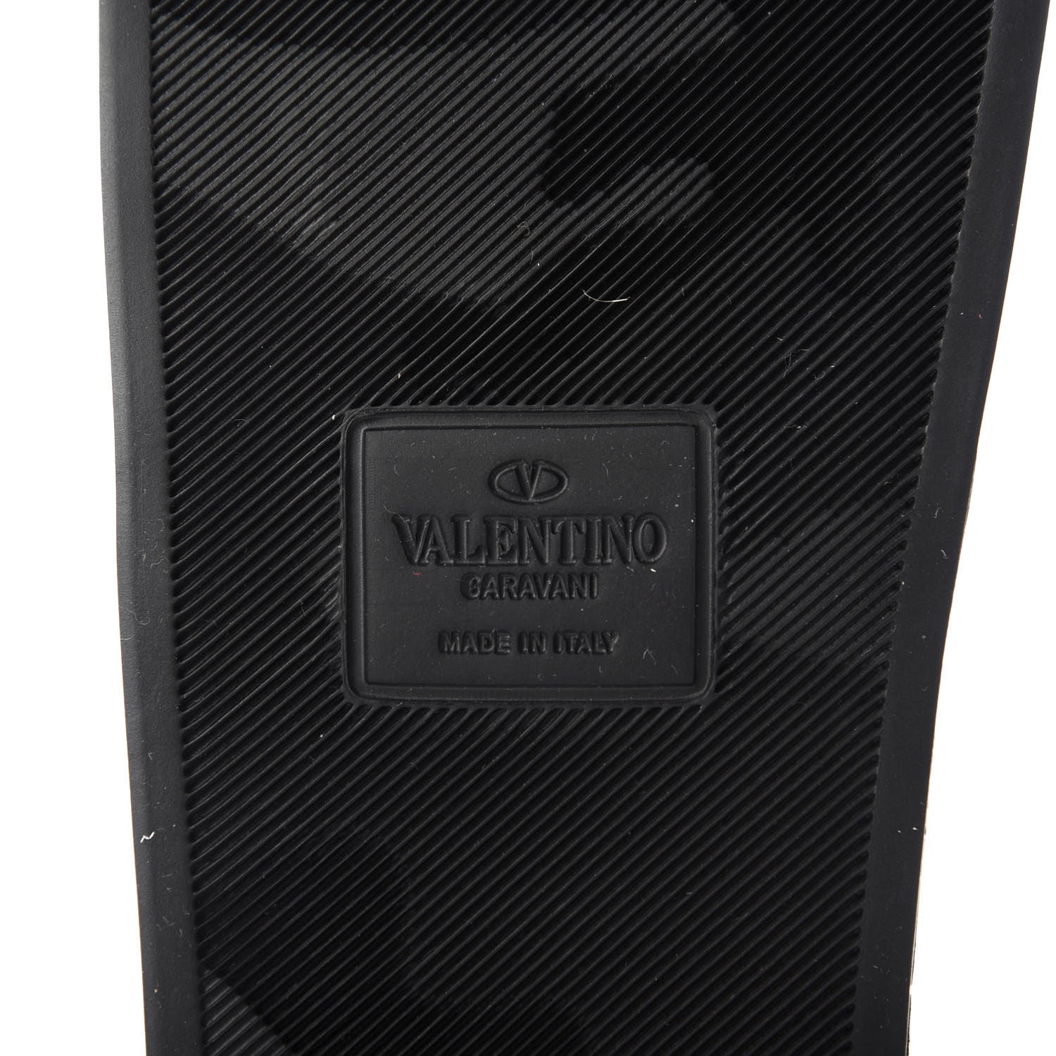 Valentino Garavani Rubber VLTN Pool Slide Sandals 35 Black 7 of 9