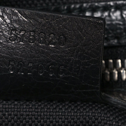 Gucci Fluffy Calfskin Morpheus Weekender Duffle Black 7 of 10
