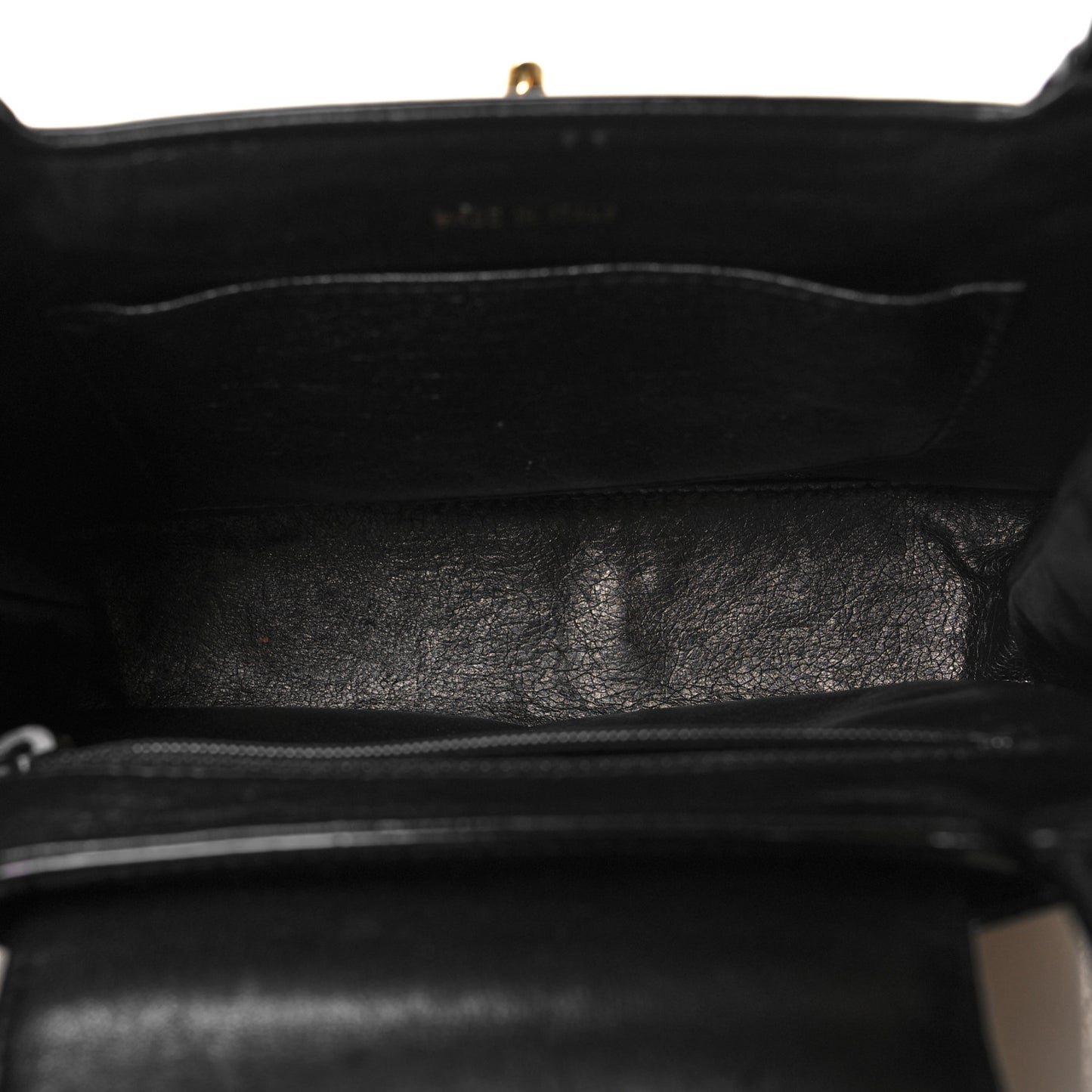Patent Small Kelly Flap Bag Black