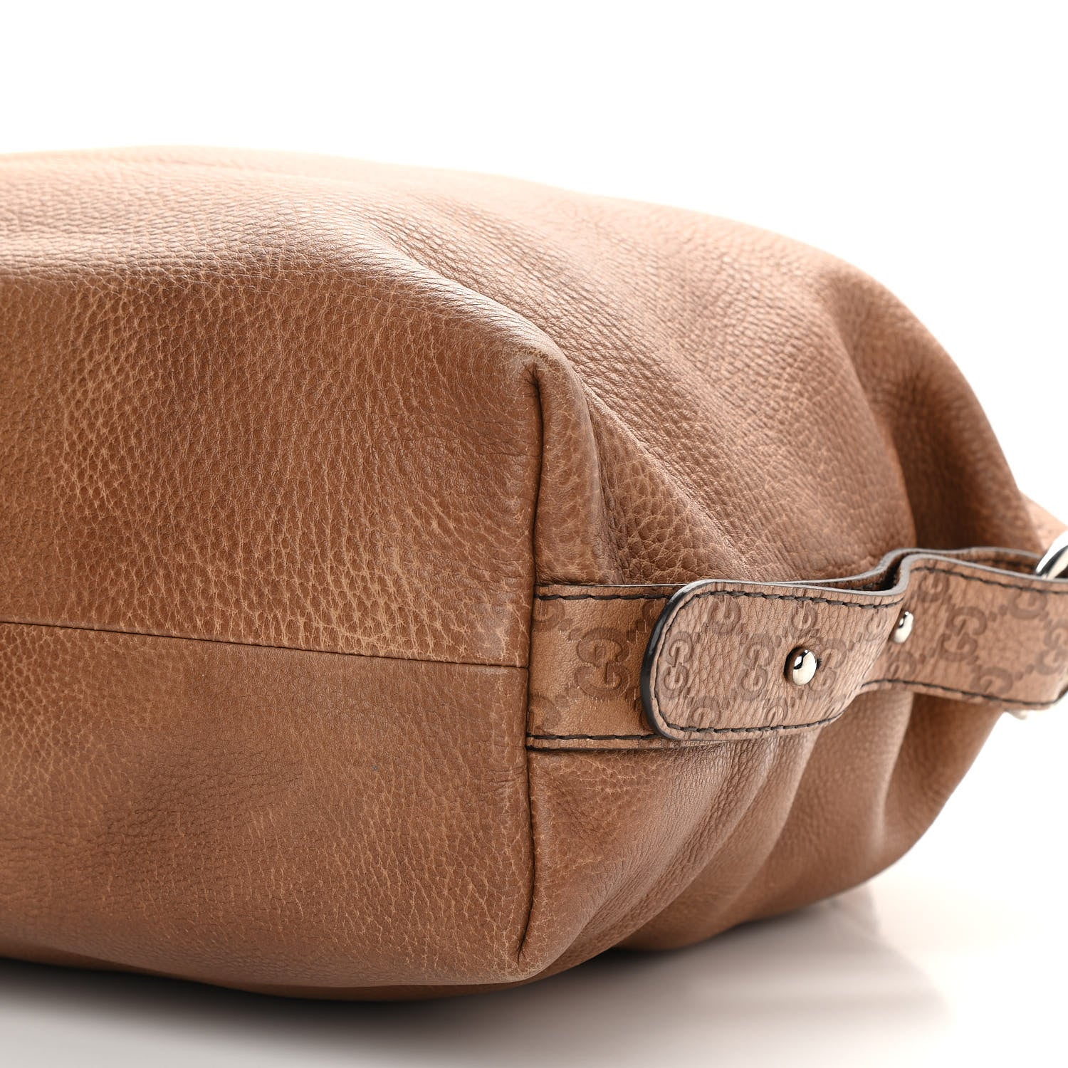 Gucci Calfskin Large Bamboo Bar Shoulder Bag Light Brown 10 of 13