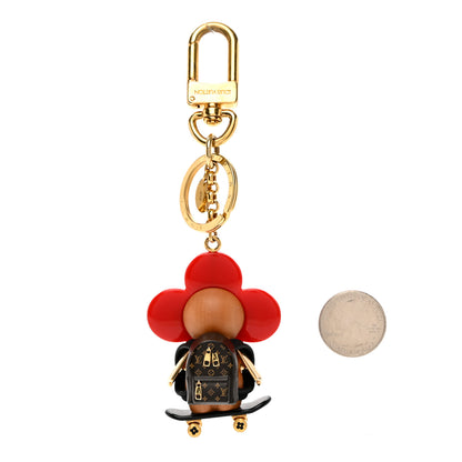 Louis Vuitton Resin Wood Vivienne Skateboarder Bag Charm 2 of 3