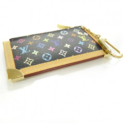 Louis Vuitton Monogram Multicolor Key Pouch Black 3 of 7