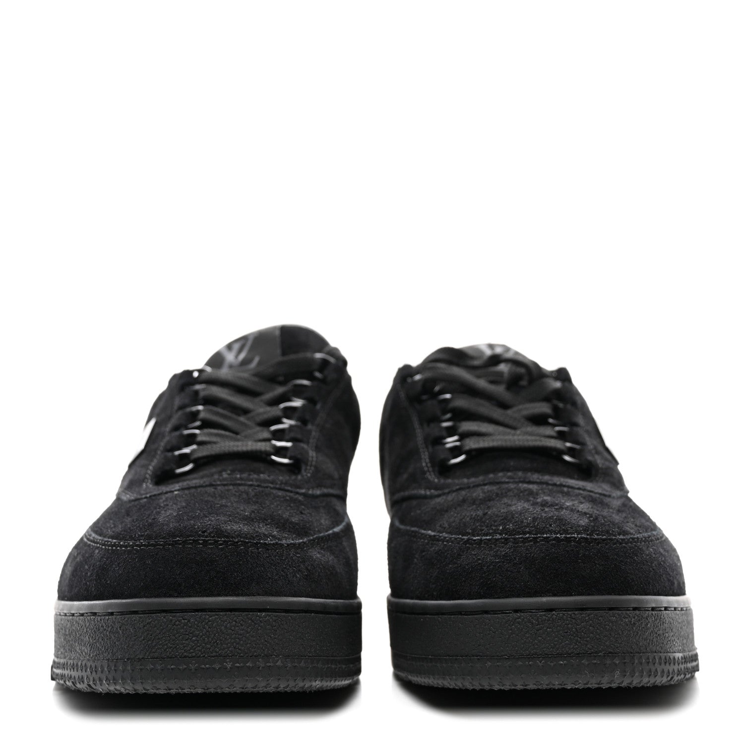 Louis Vuitton Suede Mens LV Trainer Sneakers 9 Black 2 of 9