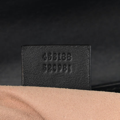 Gucci Guccissima Signature Small Padlock Top Handle Bag Black 7 of 16