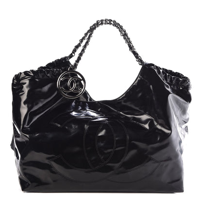 Chanel Vinyl XL Coco Cabas Black 1 of 11