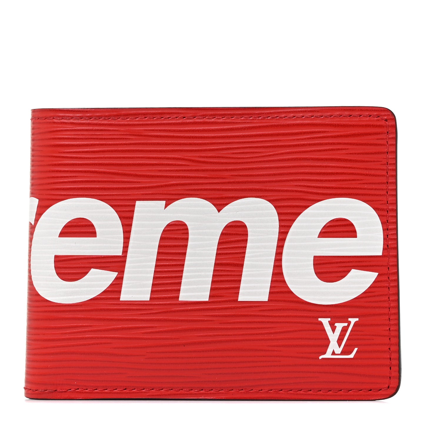 X SUPREME Epi Slender Wallet Red