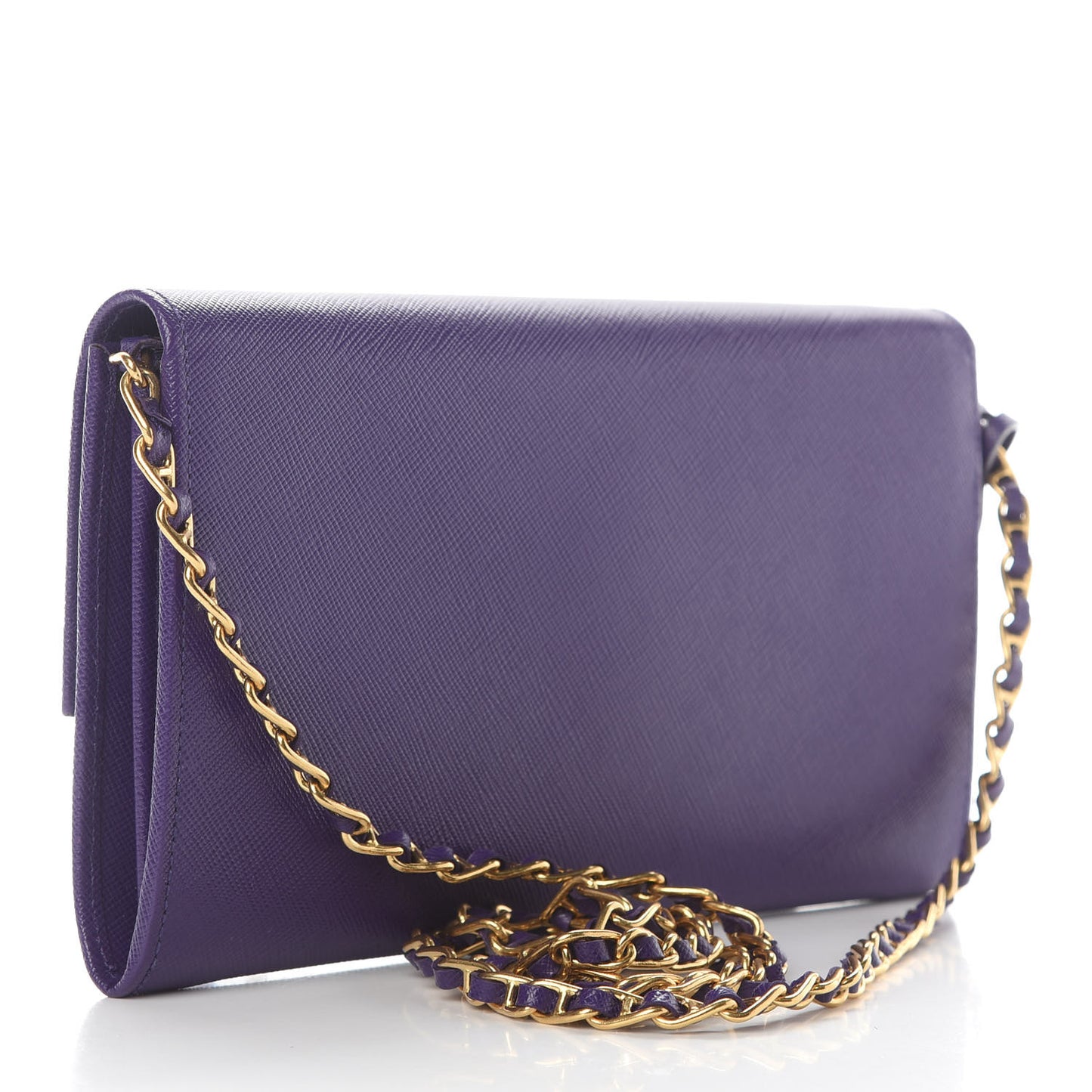 Saffiano Lux Sound Wallet On Chain Viola