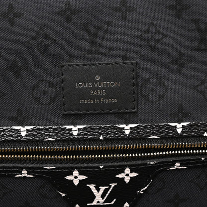 Louis Vuitton Monogram Giant Crafty Neverfull MM Creme Rouge Black 7 of 11