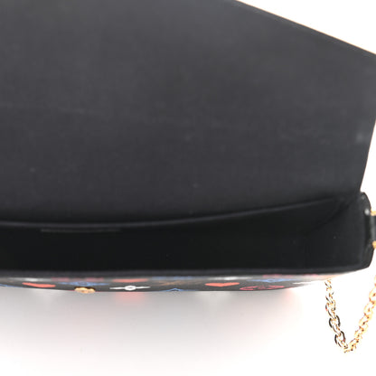Louis Vuitton Game On Felicie Chain Wallet Black 6 of 9