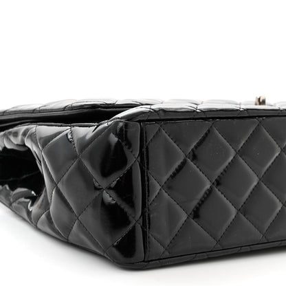 Chanel Patent Quilted Maxi Double Flap Black 9 of 11