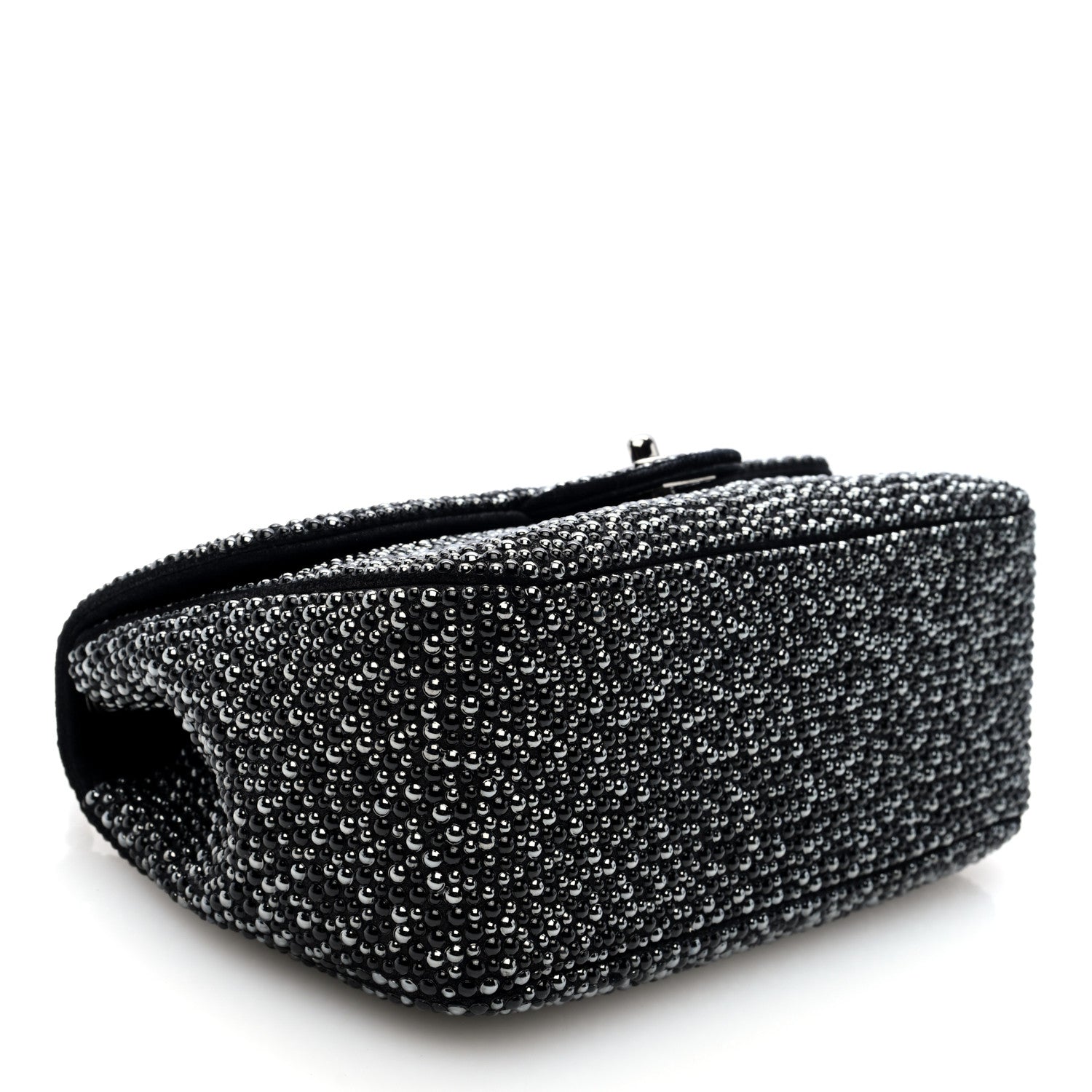 Chanel Suede Beaded Small Flap Dark Grey 4 of 10