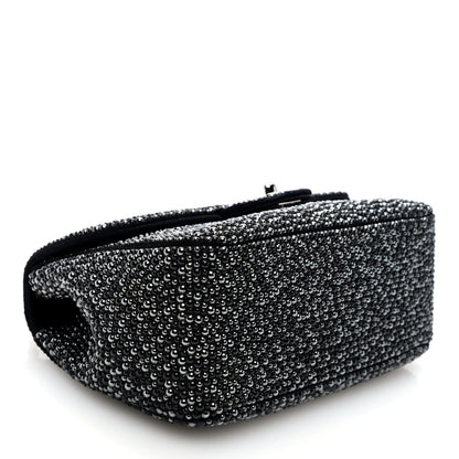 Chanel Suede Beaded Small Flap Dark Grey 4 of 10