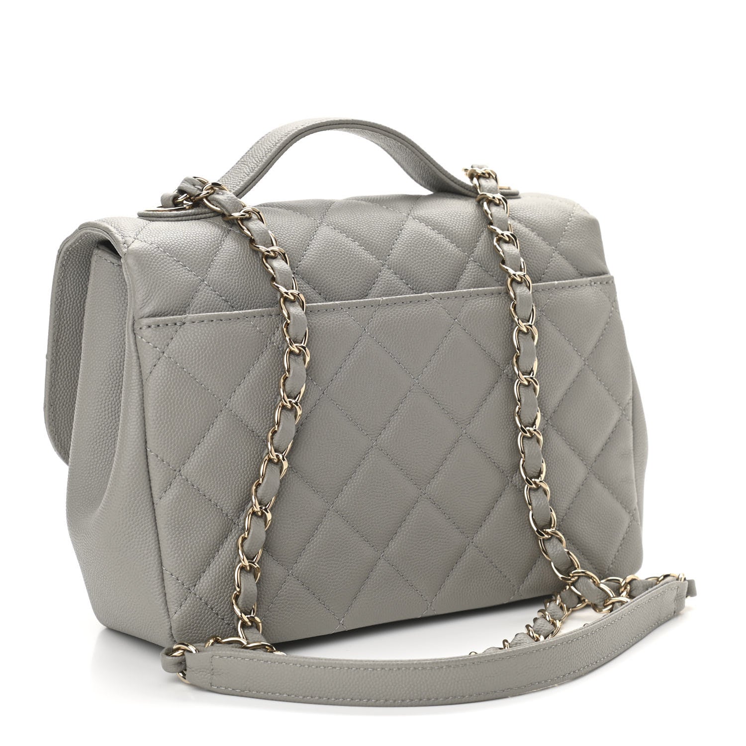 Chanel Caviar Quilted Medium Business Affinity Flap Grey 3 of 10
