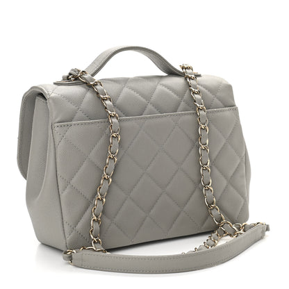 Chanel Caviar Quilted Medium Business Affinity Flap Grey 3 of 10