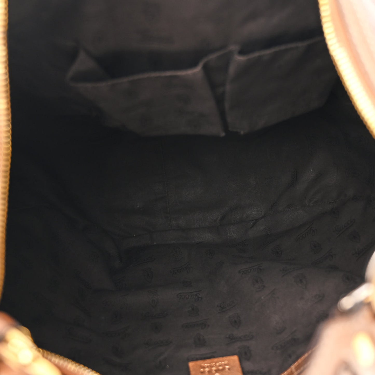 Metallic Guccissima Large GG Twins Hobo Bronze