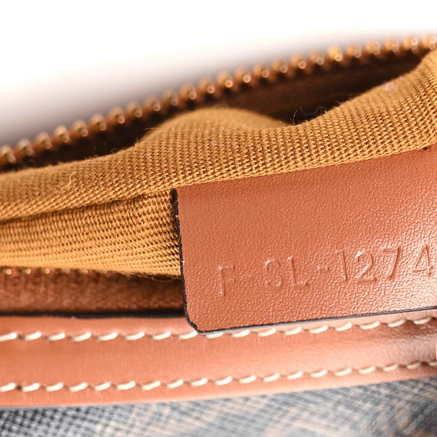 Calfskin Triomphe Canvas Small Heloise Shoulder Bag Tan