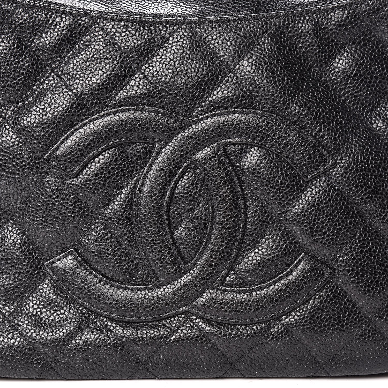 Chanel Caviar Quilted Timeless CC Shoulder Bag Black 10 of 11