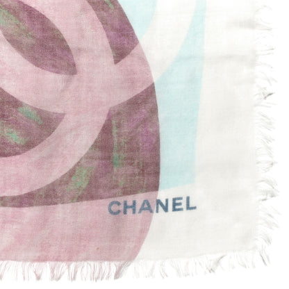 Chanel Cashmere CC Floral Stole Multicolor 2 of 4