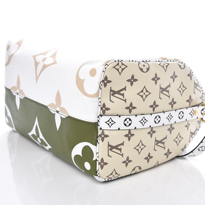 Louis Vuitton Monogram Giant Speedy Bandouliere 30 Kaki Beige 7 of 10