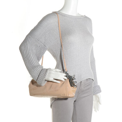 Prada Vernice Crystal Encrusted Clutch Cipria 3 of 10