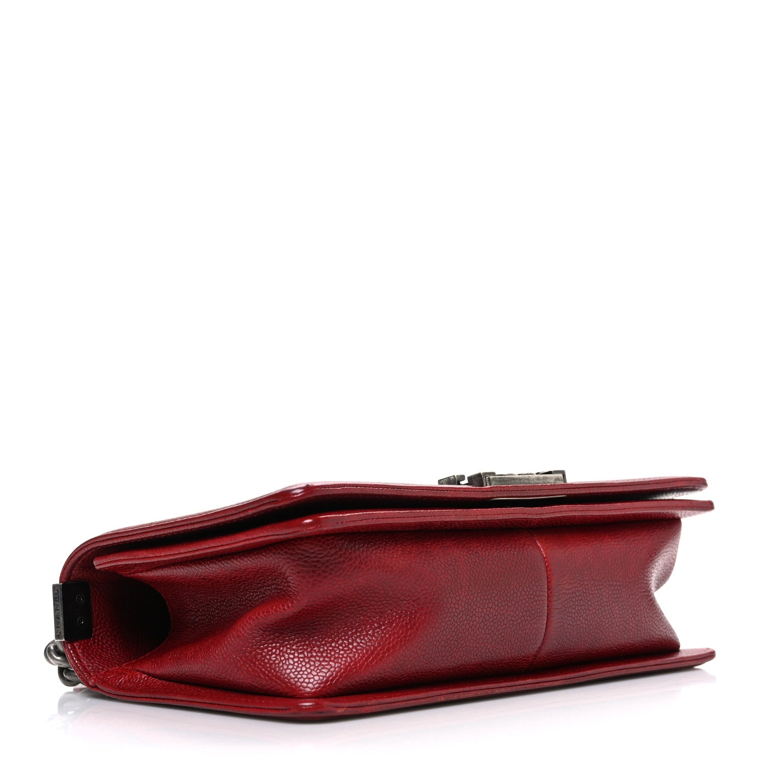 Chanel Caviar Quilted Medium Boy Flap Dark Red 4 of 11