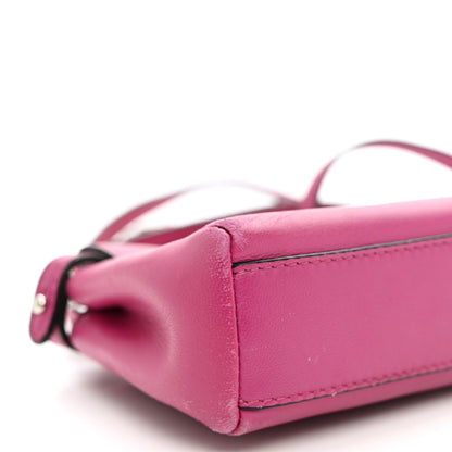 Fendi Nappa Micro Peekaboo Iconic Satchel Magenta 8 of 9