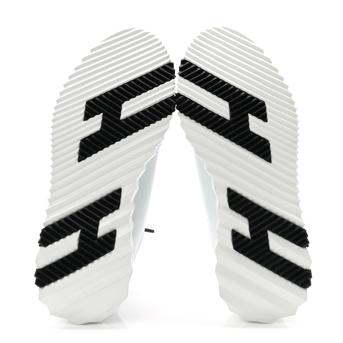 Goatskin Suede Goatskin Bouncing Sneakers 37 White Black