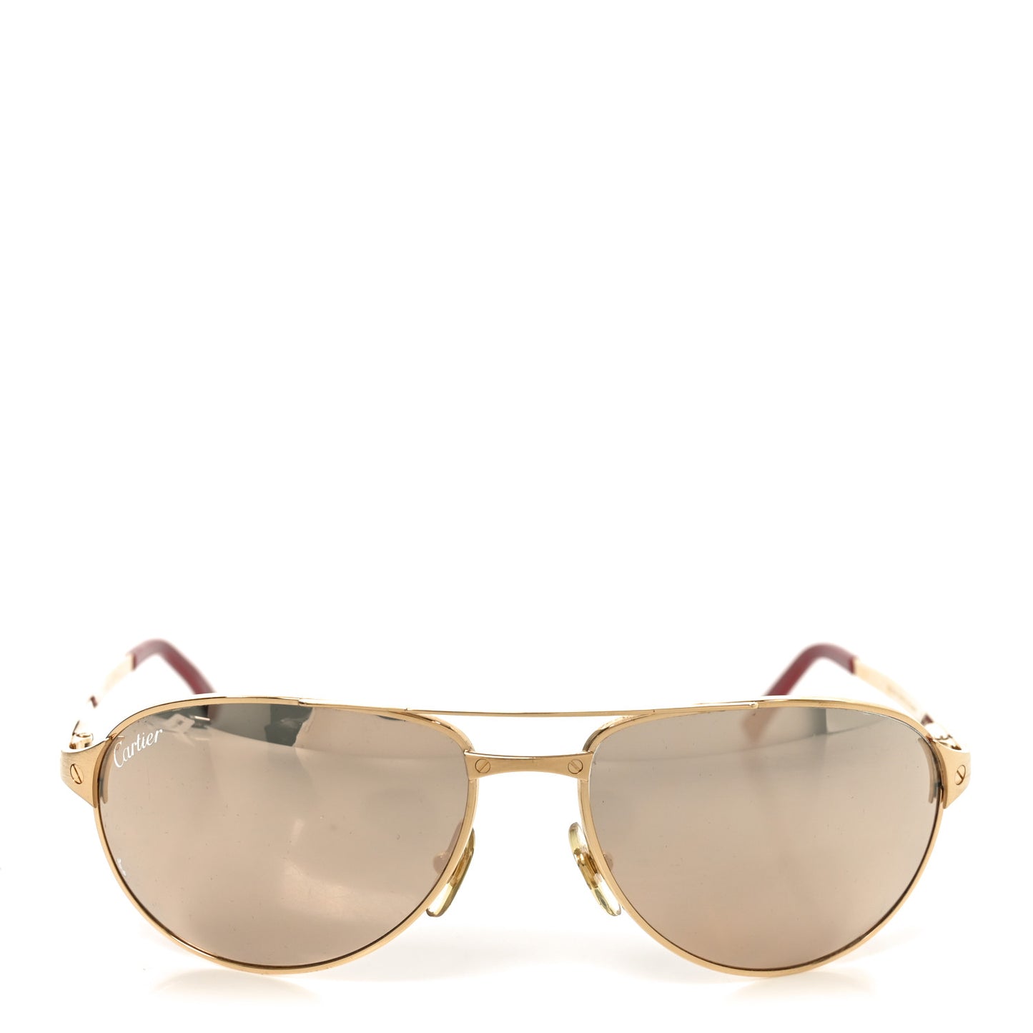 Santos Dumont Aviator Sunglasses Gold