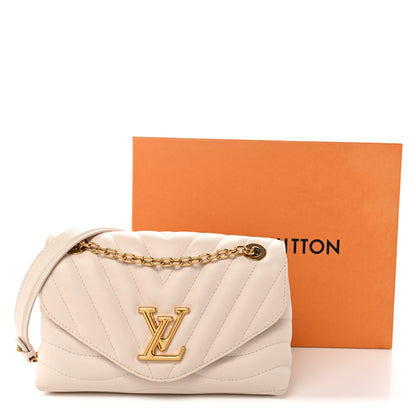 Louis Vuitton Calfskin LV New Wave Chain Bag GM Ivory 12 of 12