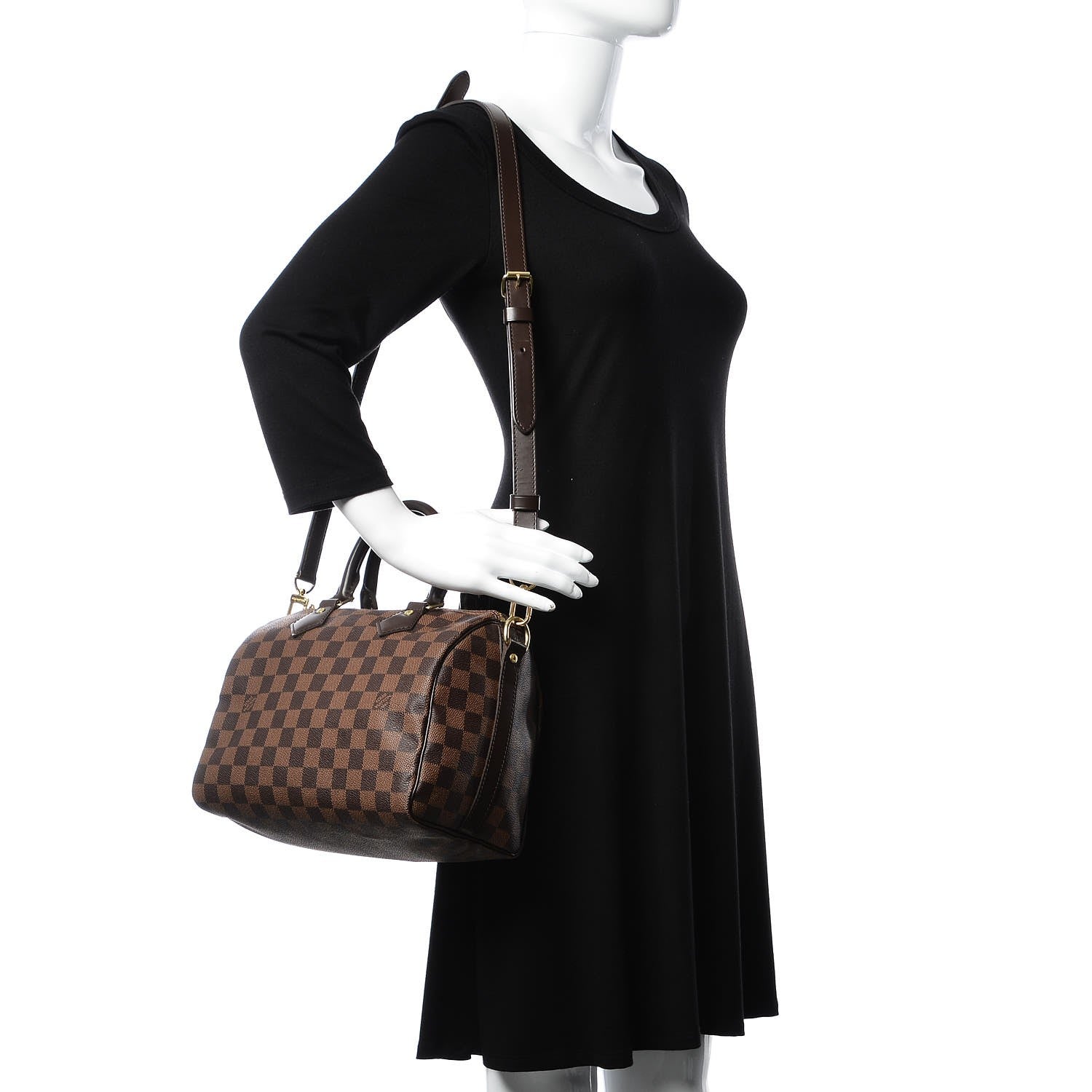 Louis Vuitton Damier Ebene Speedy Bandouliere 25 2 of 7