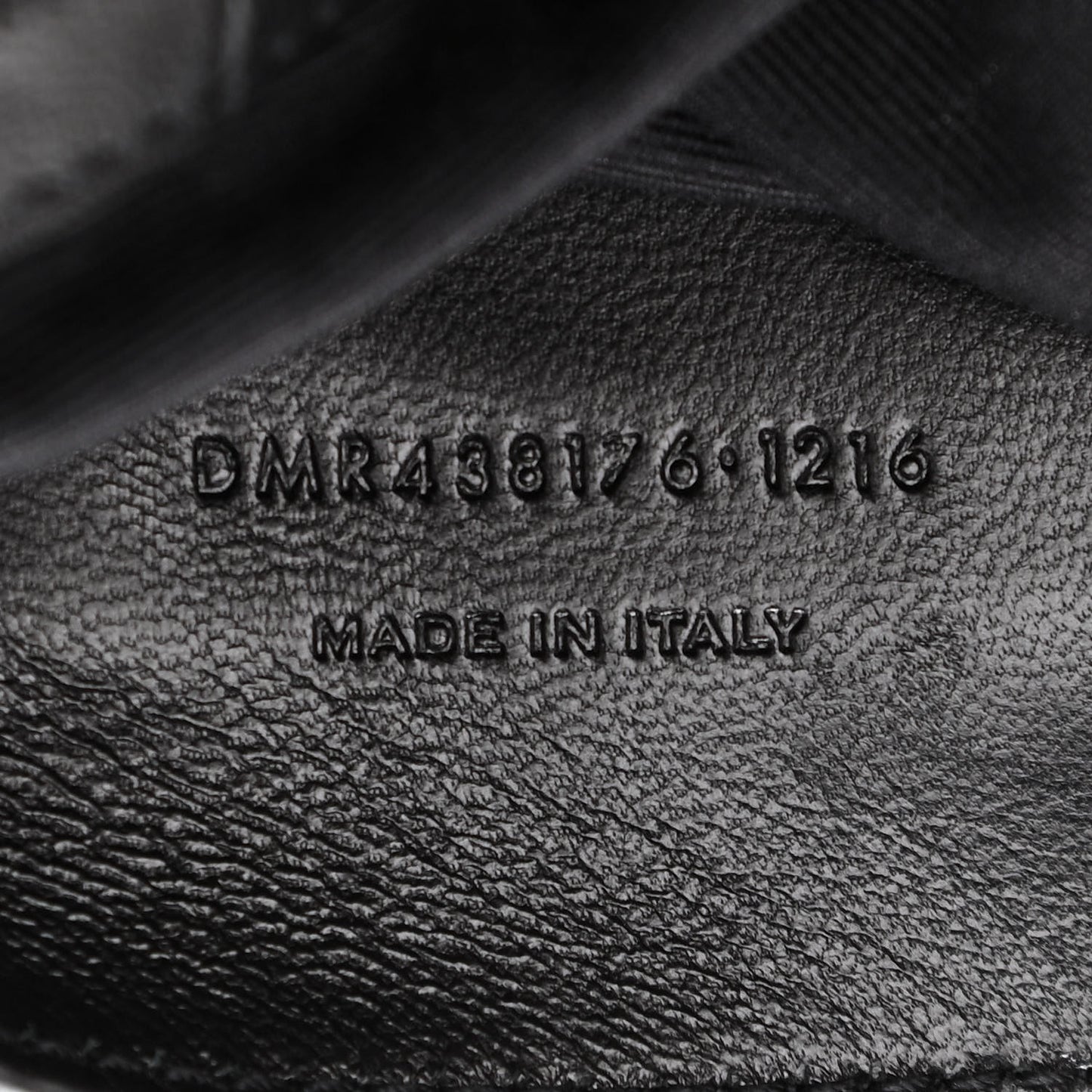 Calfskin Crocodile Embossed Medium West Hollywood Monogram Fold-Over Black