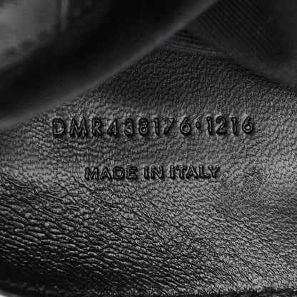 Saint Laurent Calfskin Crocodile Embossed Medium West Hollywood Monogram Fold-Over Black 9 of 13