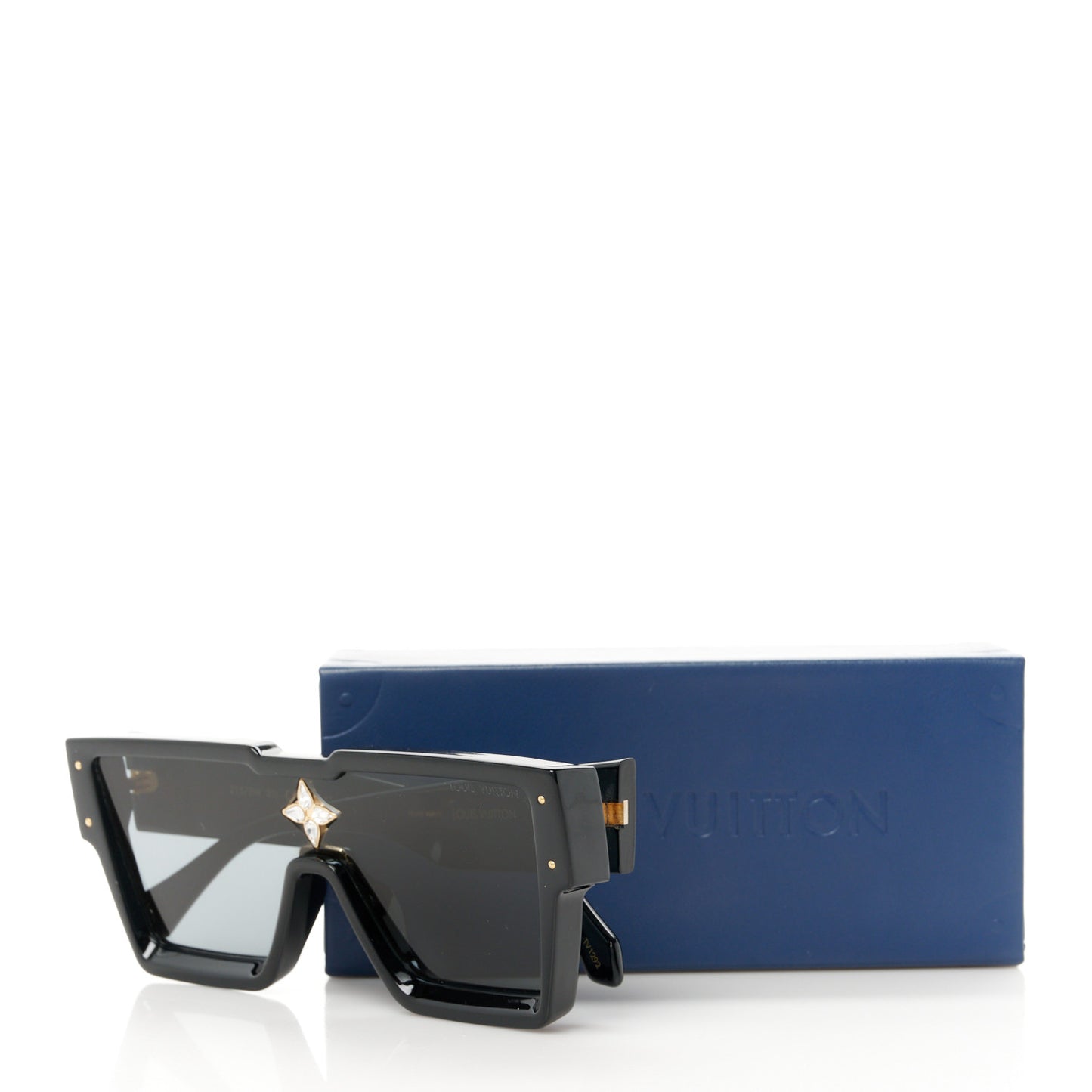 Acetate Swarovski Crystal Cyclone Sunglasses Z1578W Black