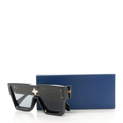 Louis Vuitton Acetate Swarovski Crystal Cyclone Sunglasses Z1578W Black 9 of 9