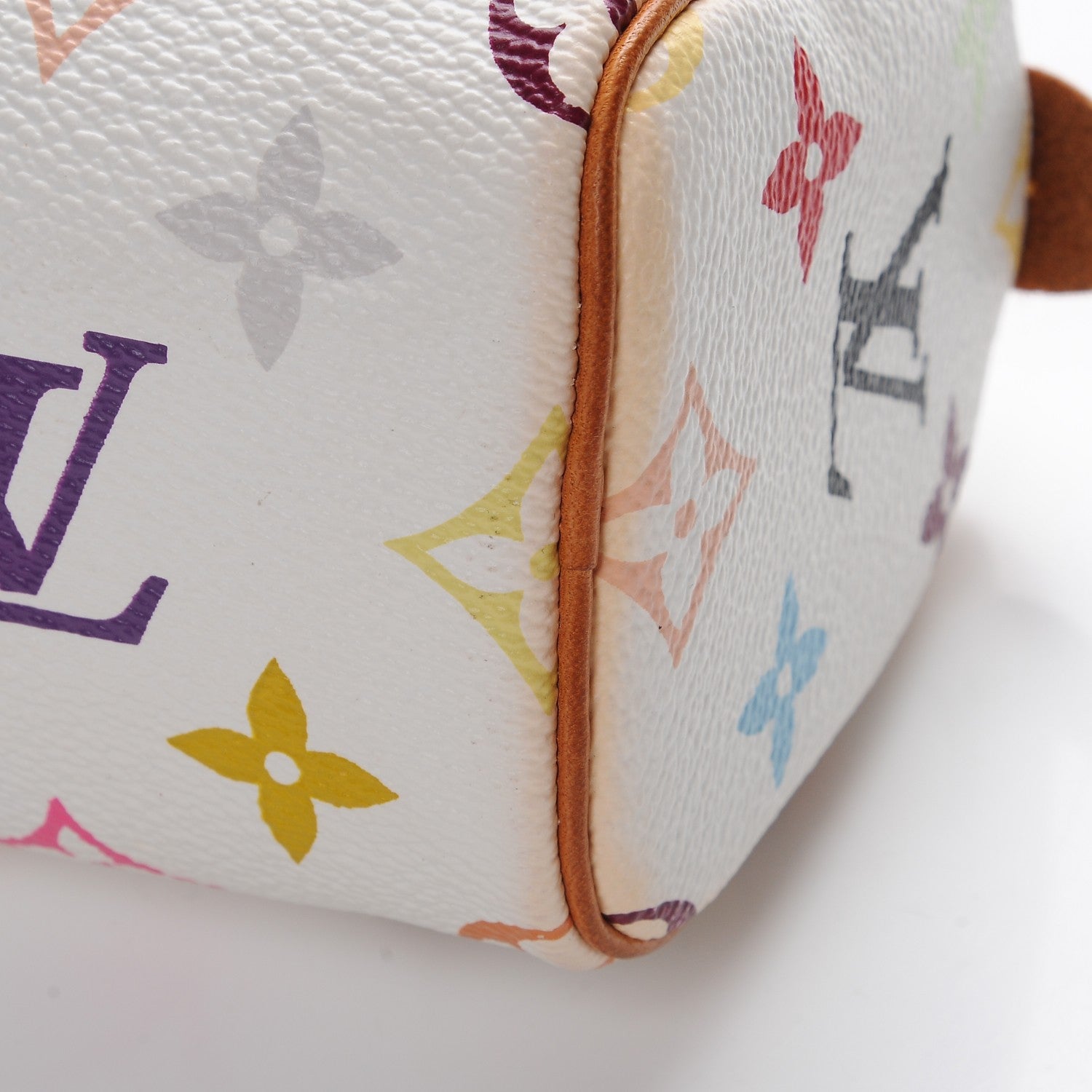 Louis Vuitton Monogram Multicolor Mini Sac HL Speedy White 9 of 9