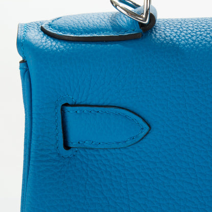 Hermes Togo Kelly Retourne 28 Bleu Zanzibar 8 of 25